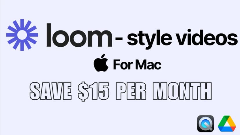 How to make Loom-style videos for free: For Mac Users