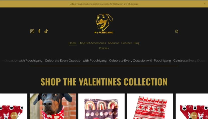 Poochigang website screenshot