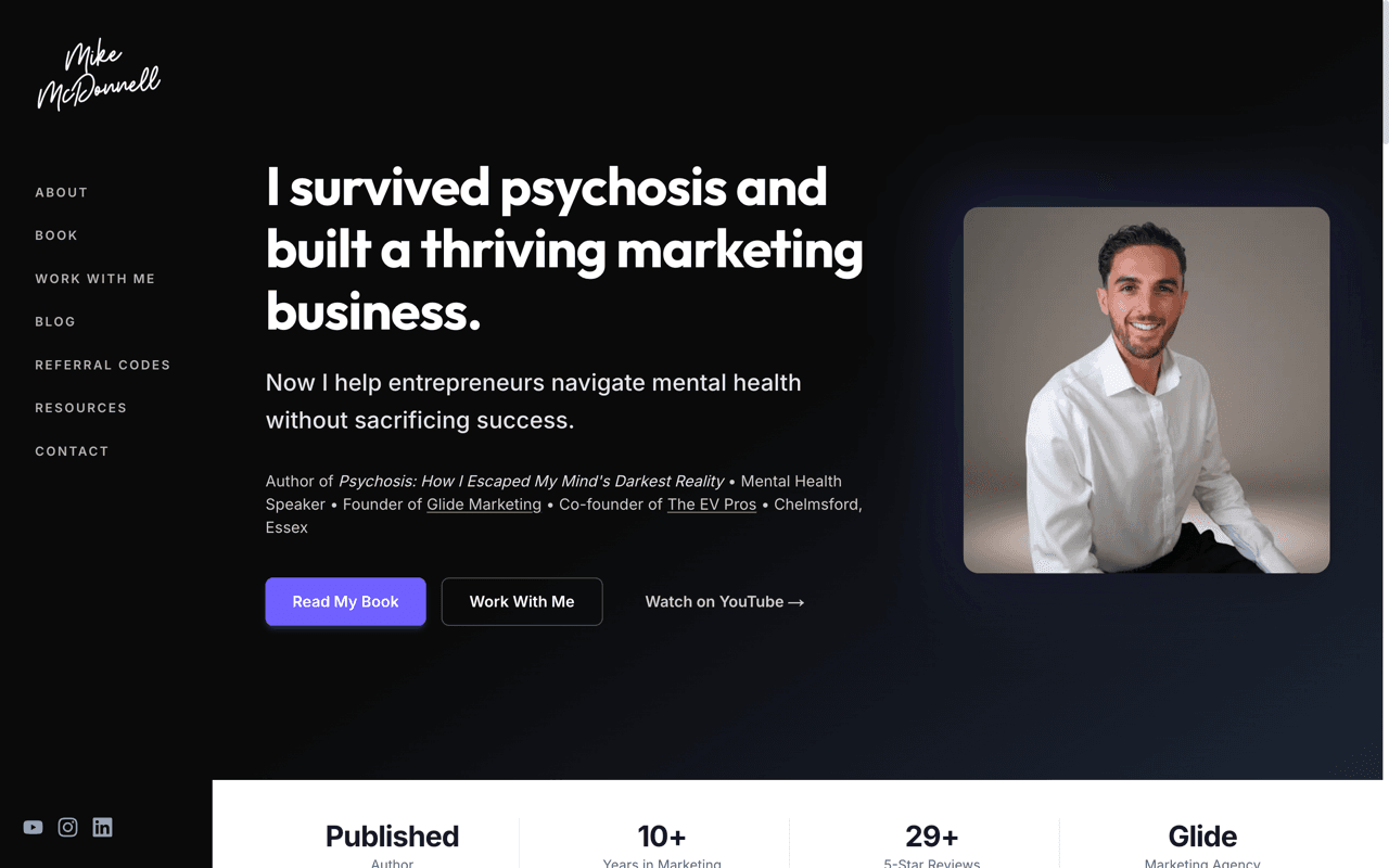 Mike McDonnell website built by Glide