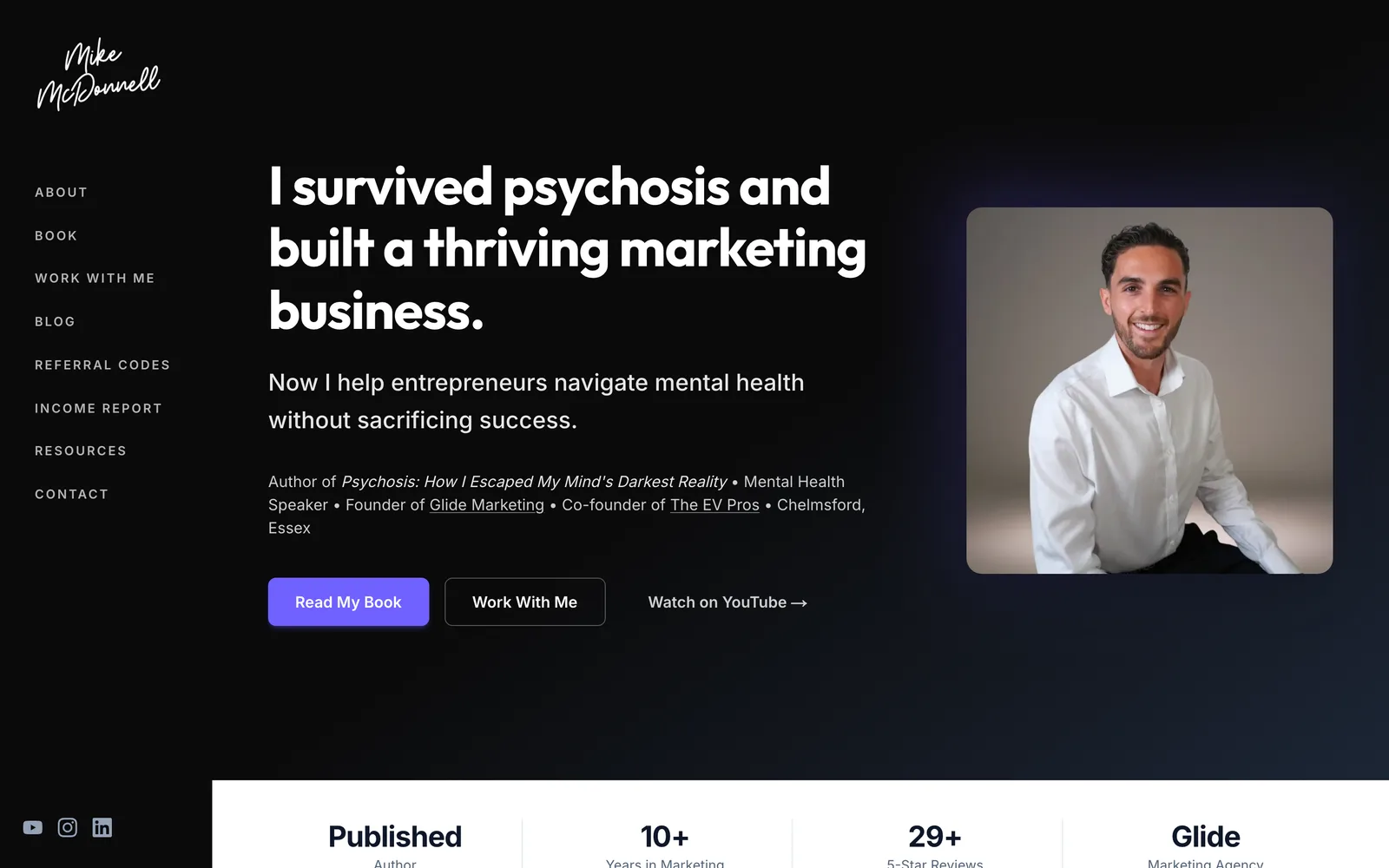Mike McDonnell website built by Glide
