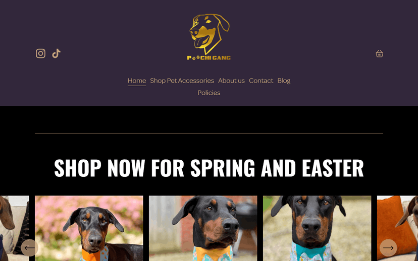 Poochigang website screenshot