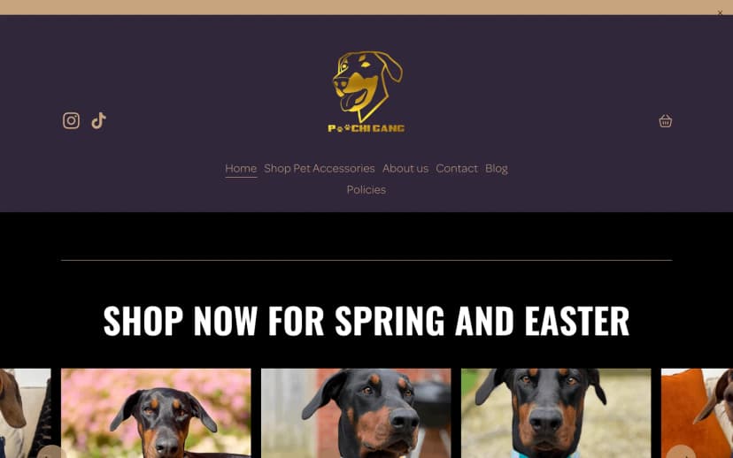 Poochigang website screenshot