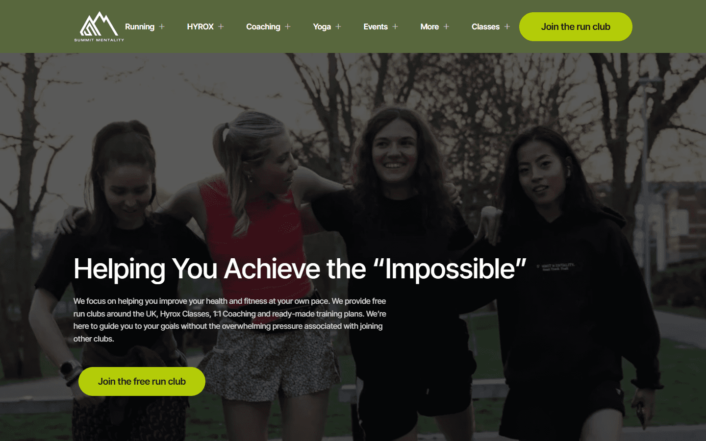 Summit Mentality website built by Glide