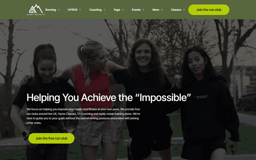 Summit Mentality website screenshot