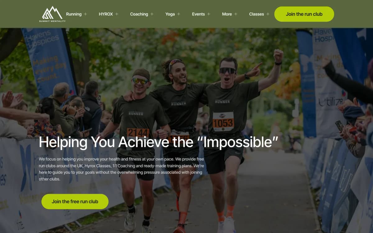 Summit Mentality website screenshot