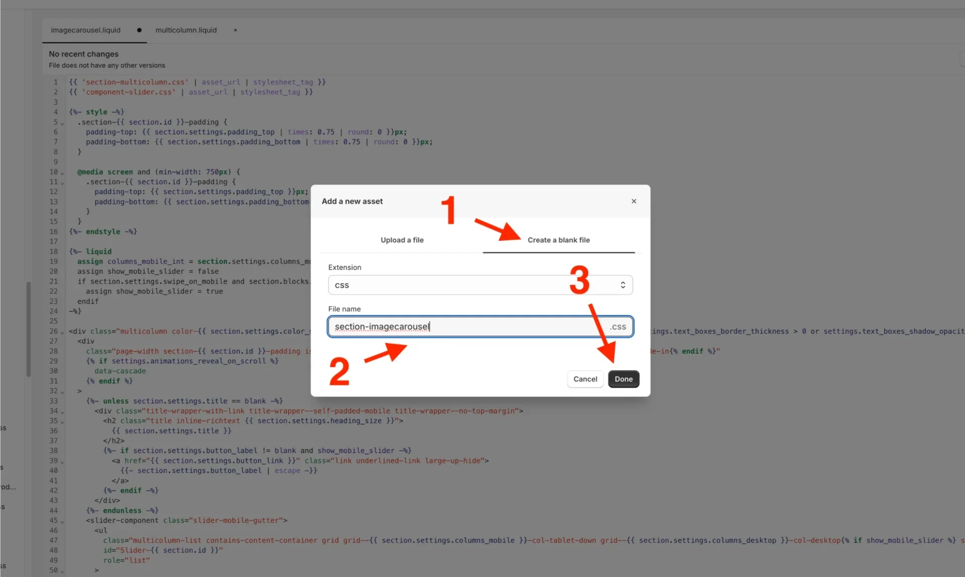 Shopify Image Carousel Tutorial Screenshot Step 9